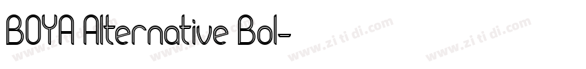 BOYA Alternative Bol字体转换
